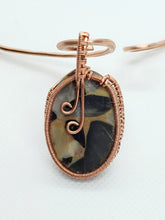 Load image into Gallery viewer, Bauxite Jasper Copper Collar Cuff
