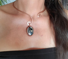Load image into Gallery viewer, Bauxite Jasper Copper Collar Cuff