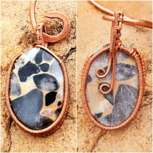 Load image into Gallery viewer, Bauxite Jasper Copper Collar Cuff