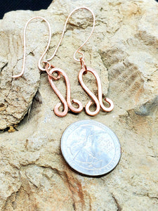 Healing Copper Earrings (sm U shape)