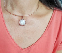 Load image into Gallery viewer, Pink Moonstone Choker Necklace