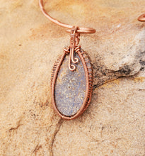 Load image into Gallery viewer, Boulder Opal Twisted and Bent Copper Pendant